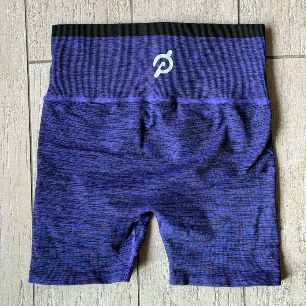 Peloton Purple Heathered Bike Shorts